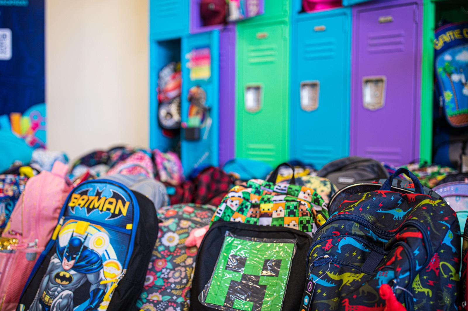 Backpacks collected at Love Atlanta